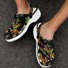 Butterfly Neon Color Print Pattern Unisex Clogs Shoes