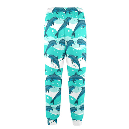 Dolphin Design Print Pattern Men's Casual Track Pants