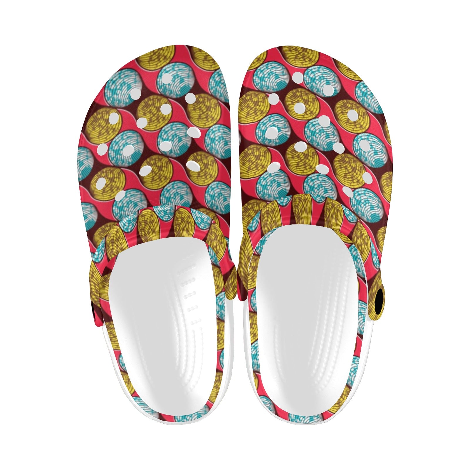 African Fashion Print Pattern Unisex Clogs Shoes