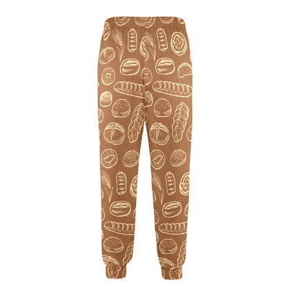 Bread Pattern Print Design 03 Men's Casual Track Pants