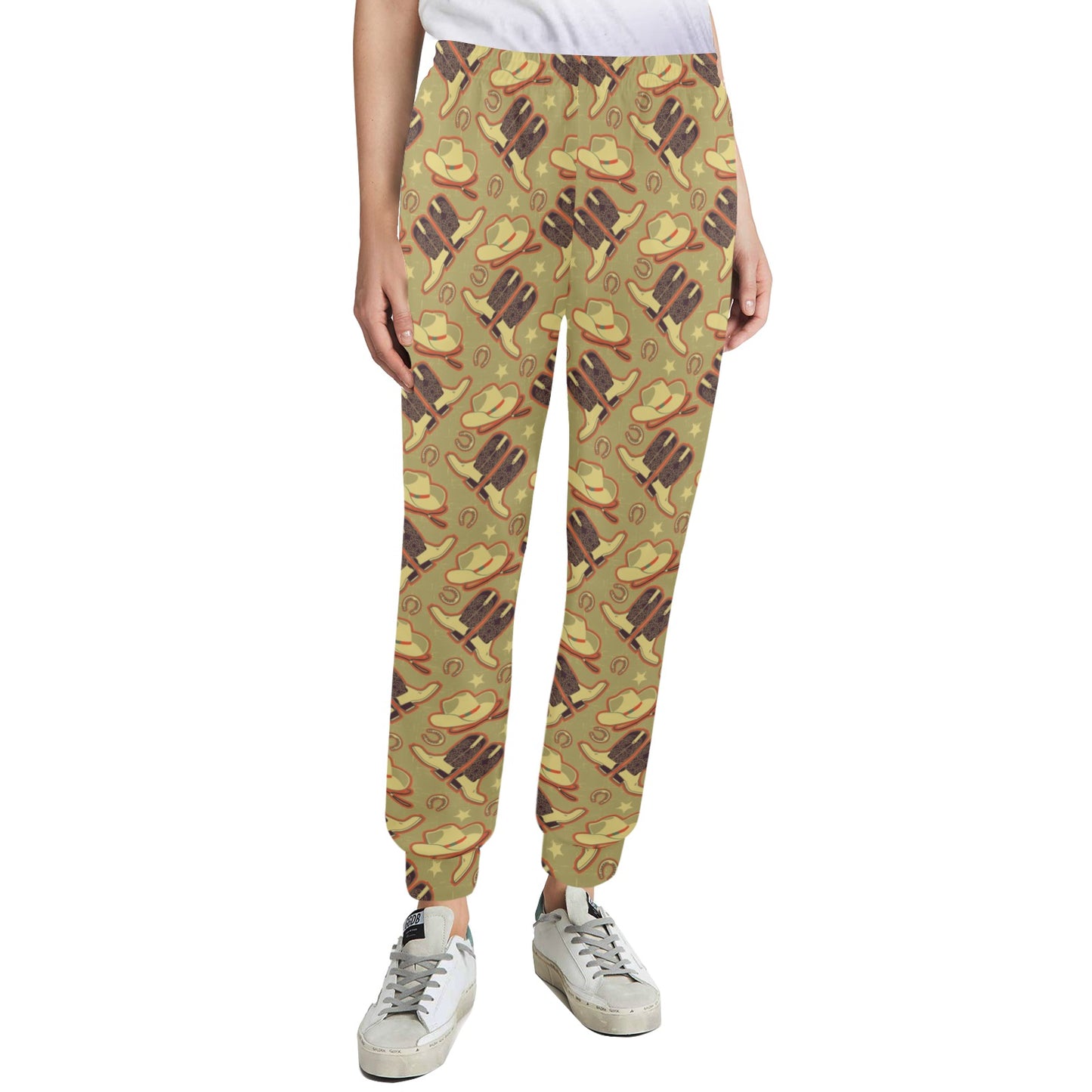 Western Cowboy Themed Women's Casual Track Pants