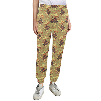 Western Cowboy Themed Women's Casual Track Pants