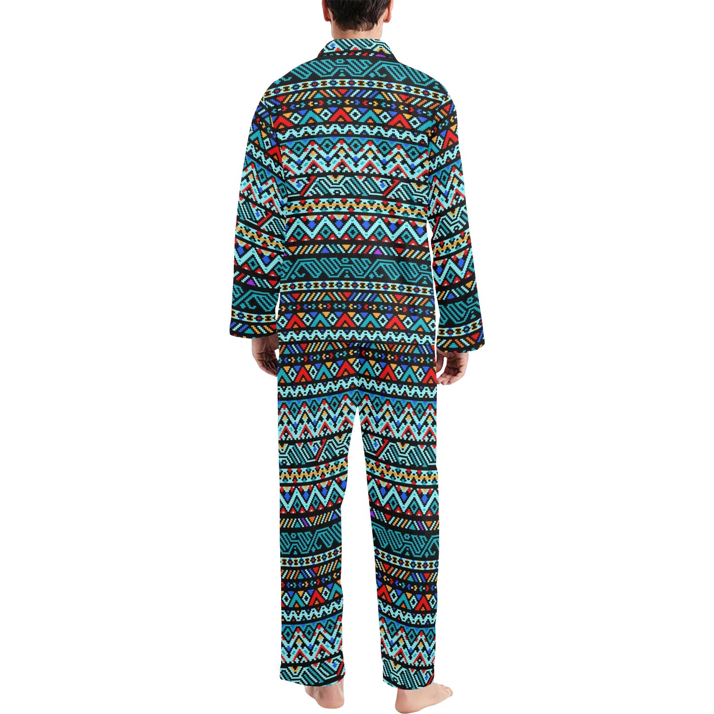 Southwestern Style Men's Long Pajama Set