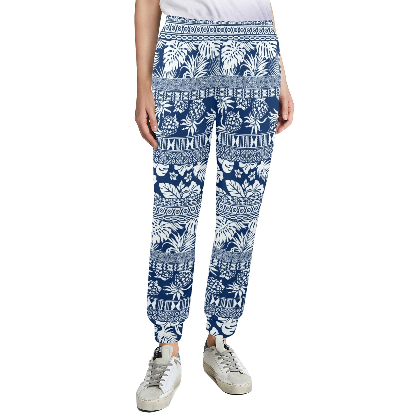 Hawaiian Themed Pattern Print Design H020 Women's Casual Track Pants