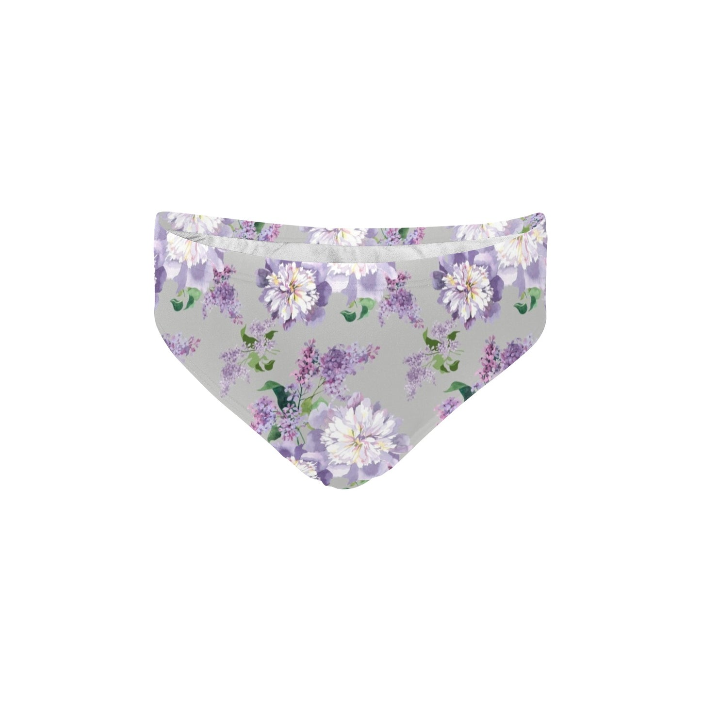 Lilac Pattern Print Design LI07 Men's Swimming Briefs