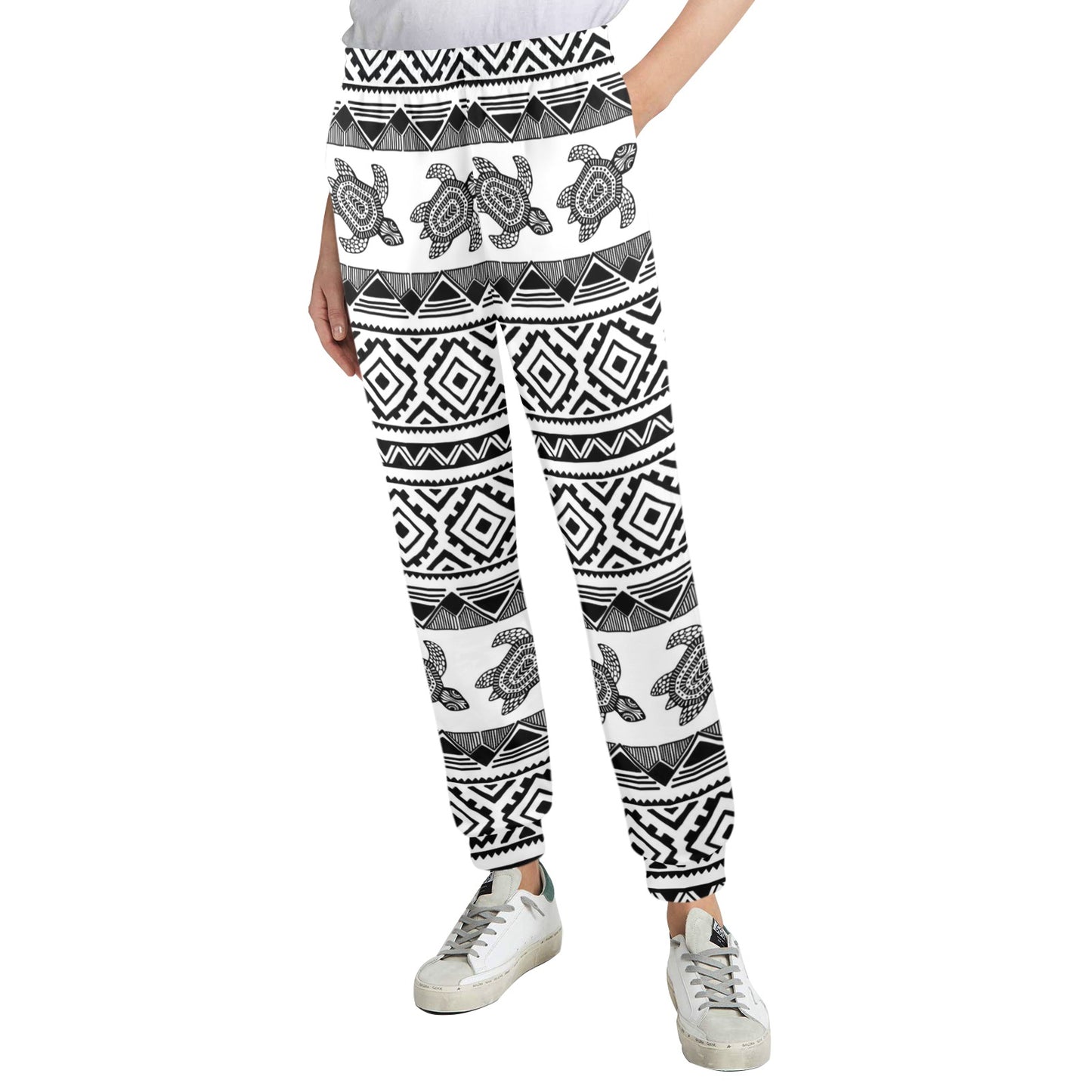 Sea Turtle Tribal Aztec Women's Casual Track Pants