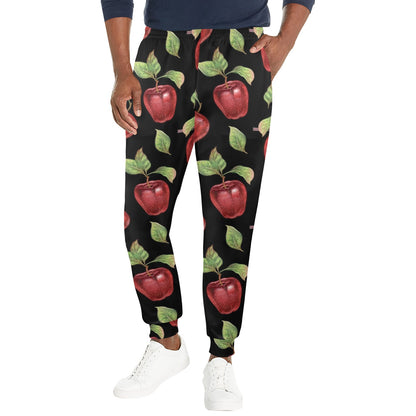 Apple Pattern Print Design AP011 Men's Casual Track Pants