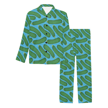 Zucchini Print Design LKS301 Men's Long Pajama Set