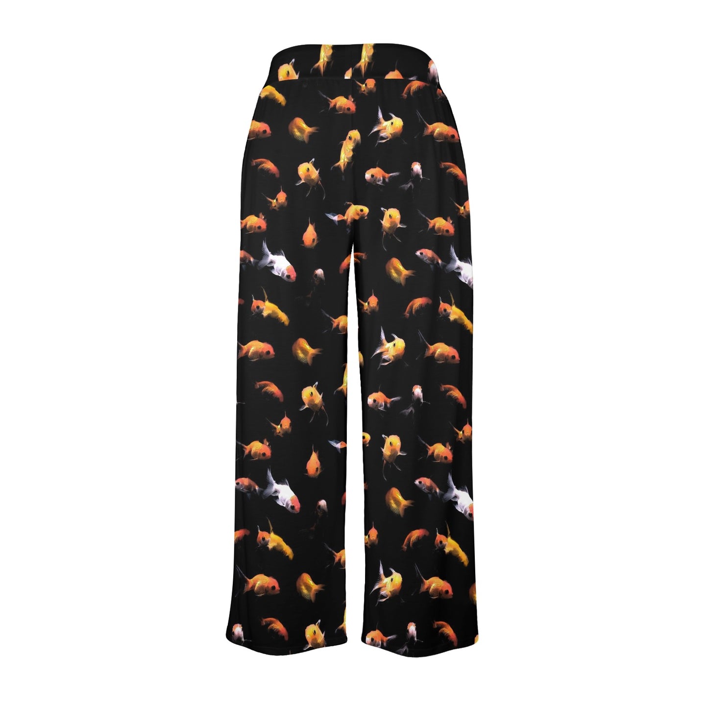Goldfish Print Design LKS402 Women's Wide Leg Lounge Pants