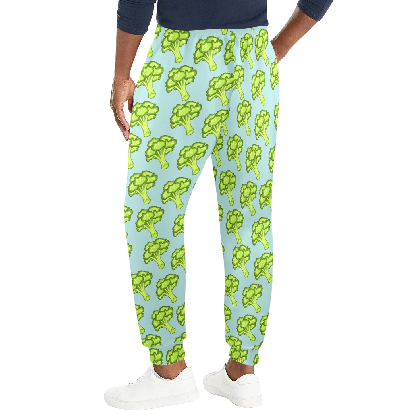 Broccoli Pattern Print Design 02 Men's Casual Track Pants