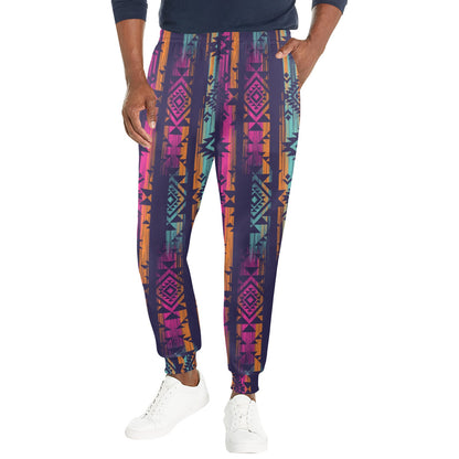 Line Tribal Aztec Men's Casual Track Pants