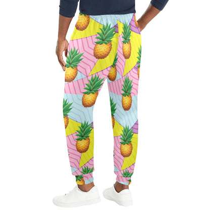 Pineapple Pattern Print Design PP05 Men's Casual Track Pants