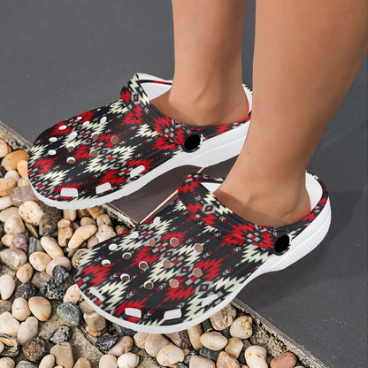 Southwestern Pattern Unisex Clogs Shoes