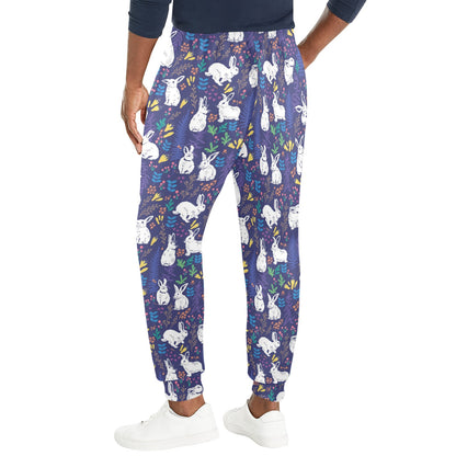 Bunny Pattern Print Design 01 Men's Casual Track Pants
