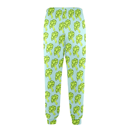 Broccoli Pattern Print Design 02 Men's Casual Track Pants