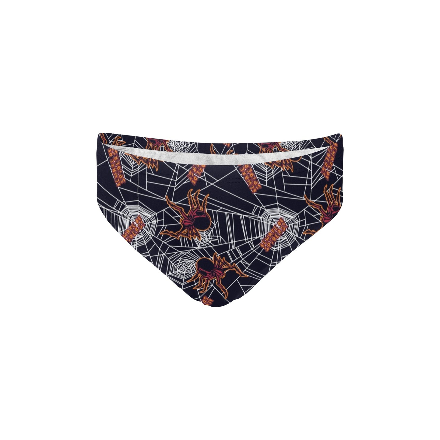 Tarantula Spiderwebs Pattern Print Design 01 Men's Swimming Briefs