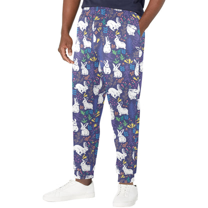 Bunny Pattern Print Design 01 Men's Casual Track Pants