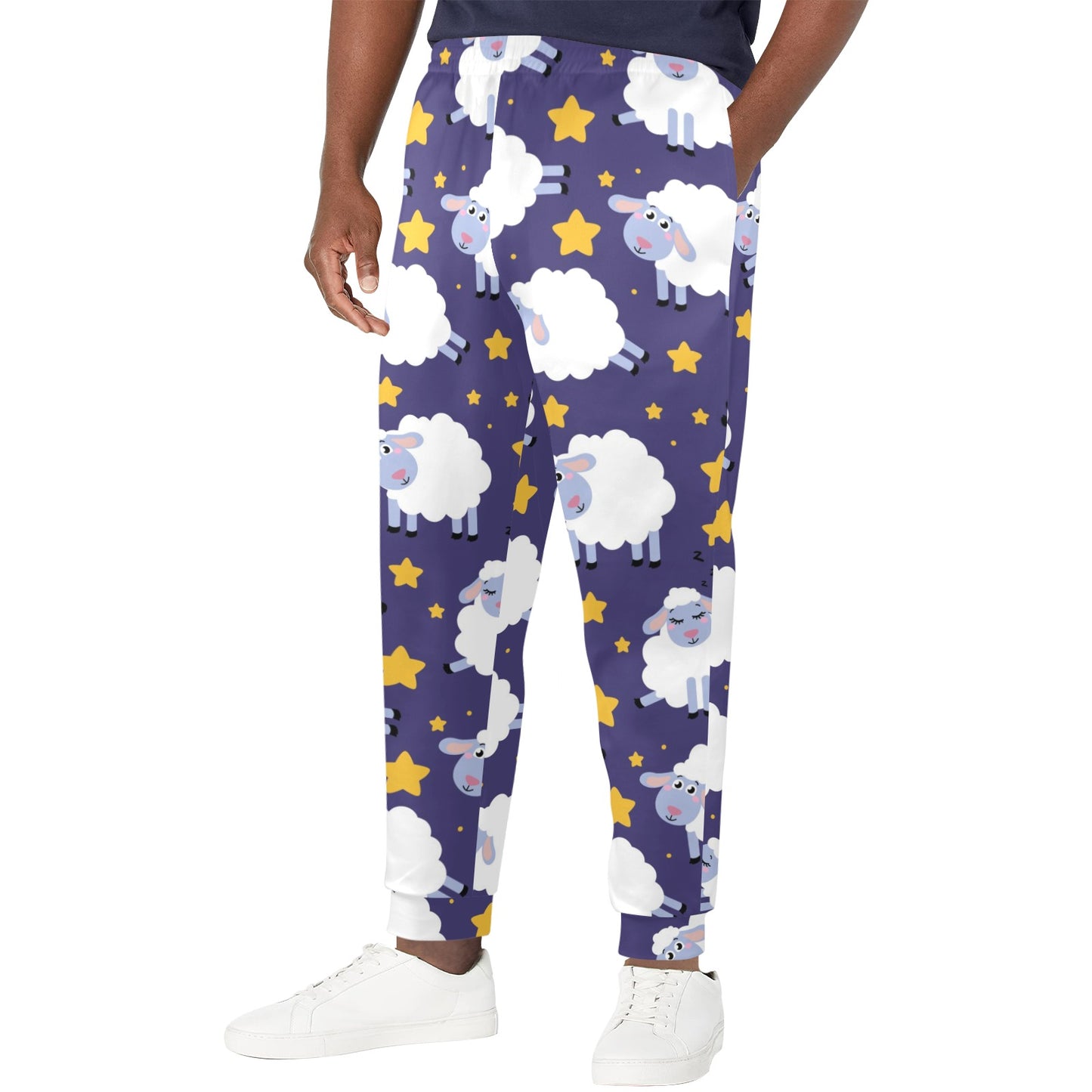 Sheep Pattern Print Design 03 Men's Casual Track Pants