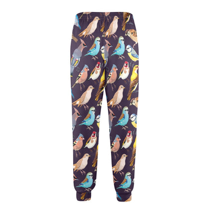 Bird Cute Print Pattern Men's Casual Track Pants