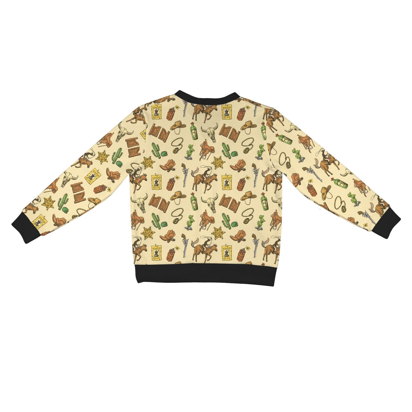 Cowboy Pattern Print Design 04 Women's Cardigan