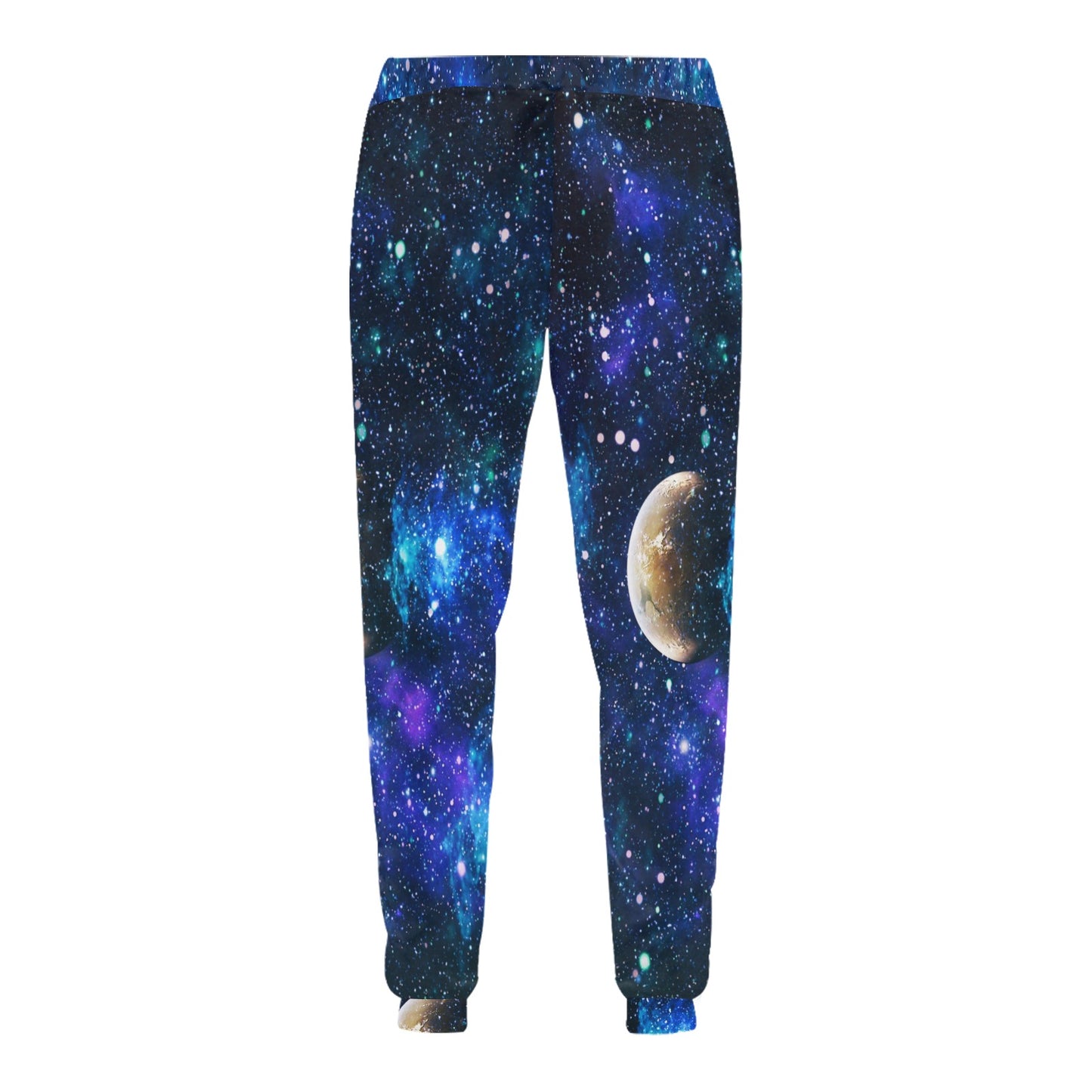 Galaxy Stardust Planet Space Print Men's Sweatpants