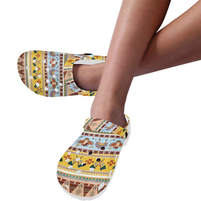 Native American Pattern Design Print Unisex Clogs Shoes