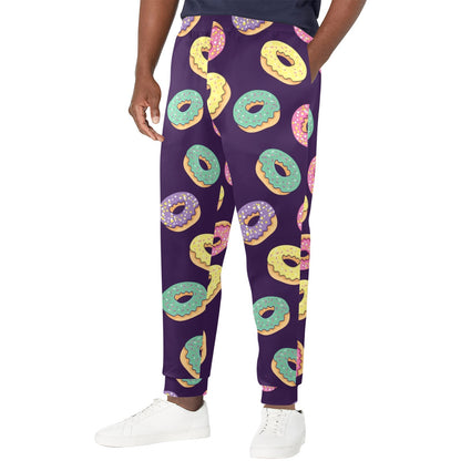 Donut Pattern Print Design DN08 Men's Casual Track Pants