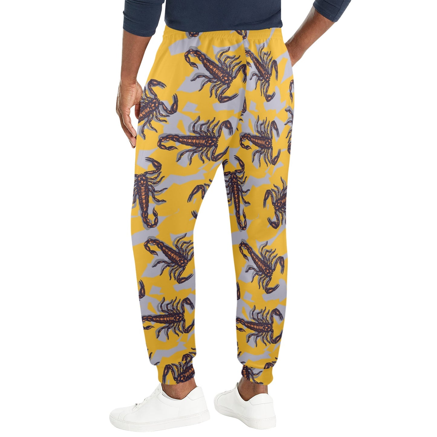 Scorpion Pattern Print Design 01 Men's Casual Track Pants
