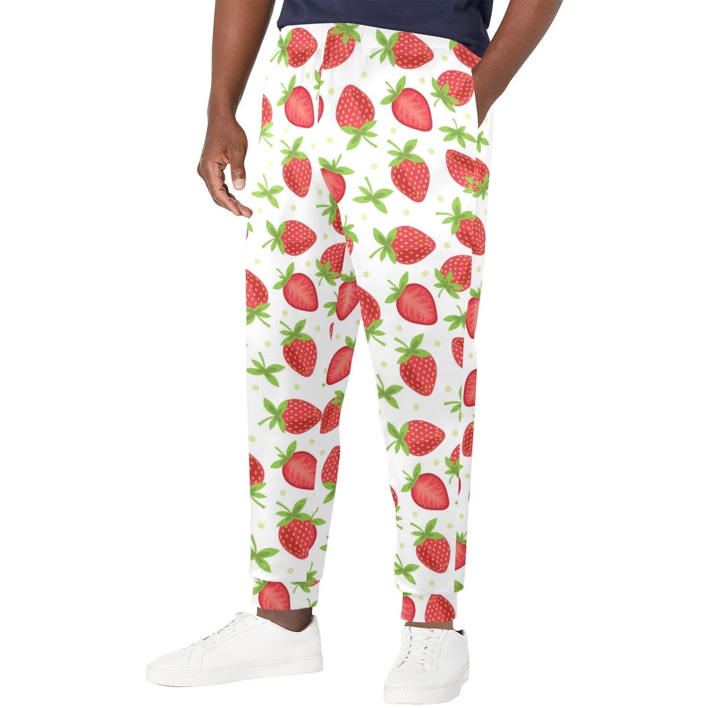 Strawberry Pattern Print Design SB07 Men's Casual Track Pants