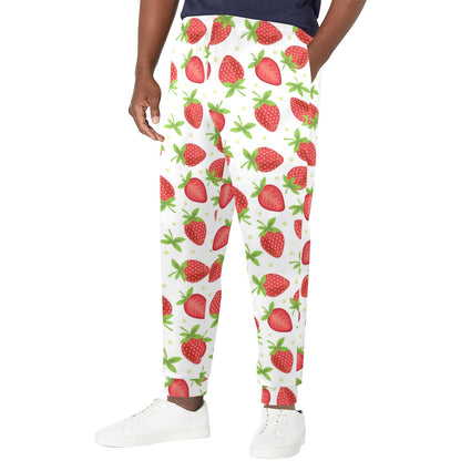 Strawberry Pattern Print Design SB07 Men's Casual Track Pants