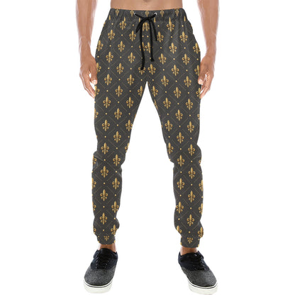 Fleur De Lis Print Design LKS402 Men's Sweatpants