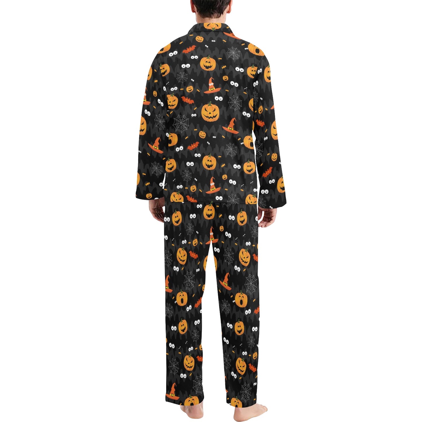 Halloween Print Design LKS405 Men's Long Pajama Set