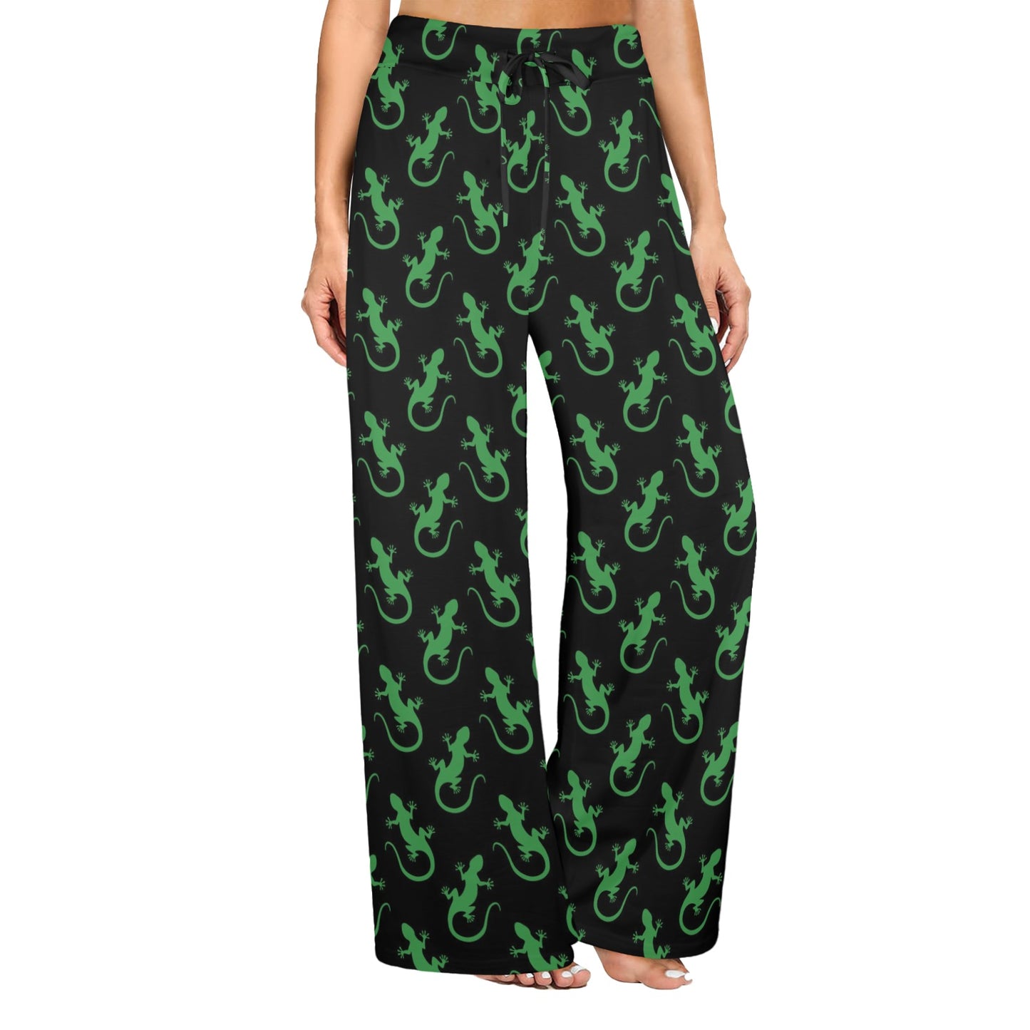 lizard Print Design LKS401 Women's Wide Leg Lounge Pants