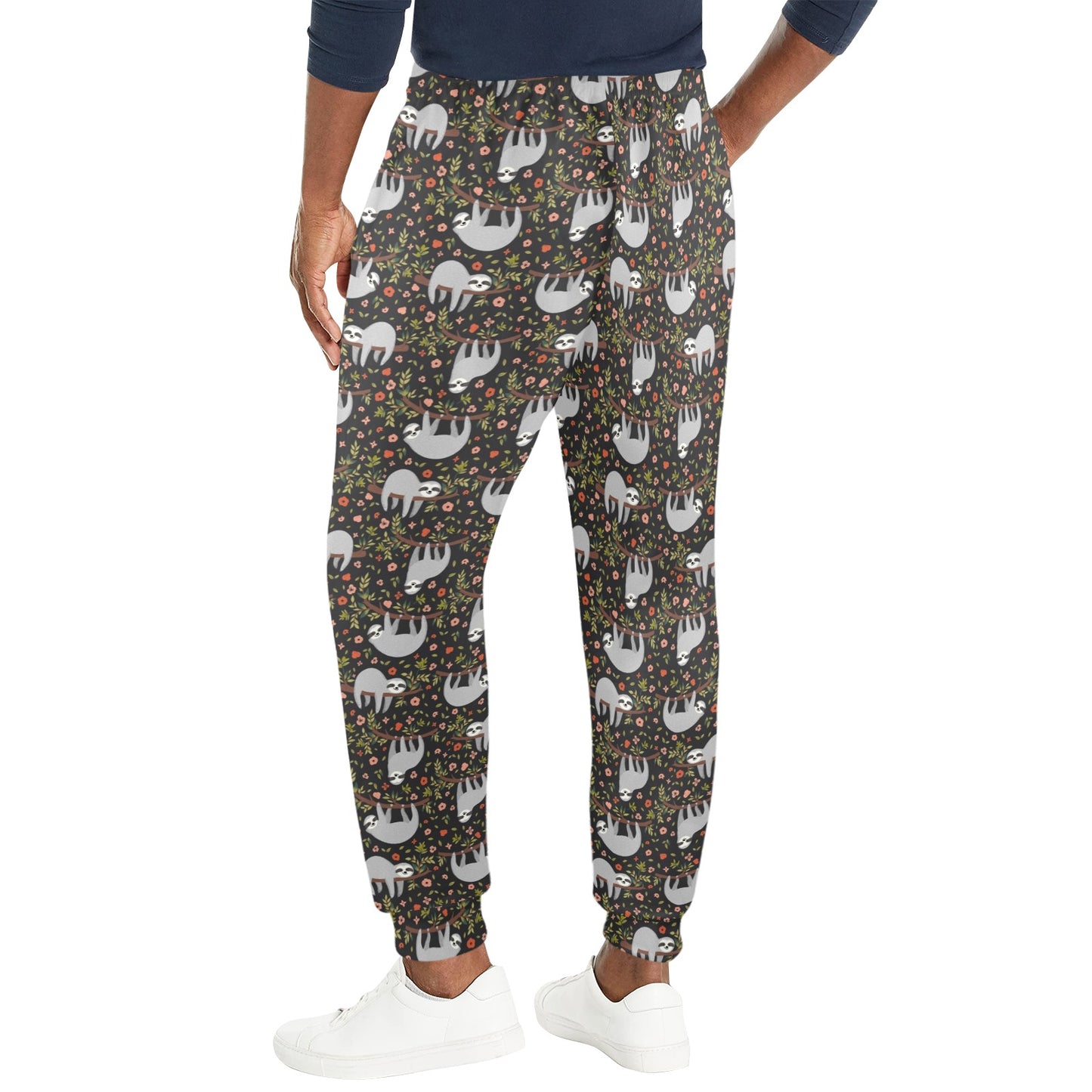 Sloth Cute Design Themed Print Men's Casual Track Pants