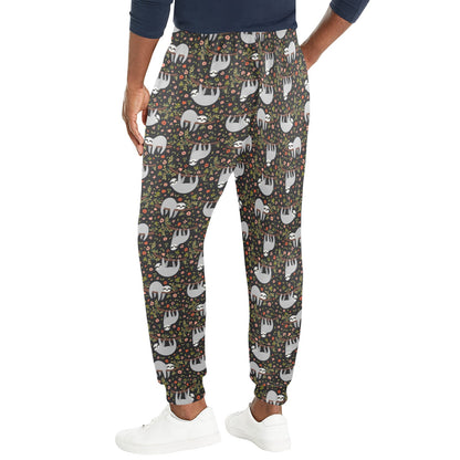 Sloth Cute Design Themed Print Men's Casual Track Pants