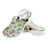 Bird with Red Flower Print Pattern Unisex Clogs Shoes