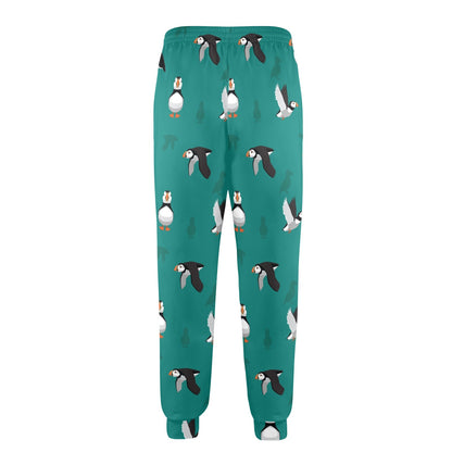 Puffin Pattern Print Design A02 Men's Casual Track Pants