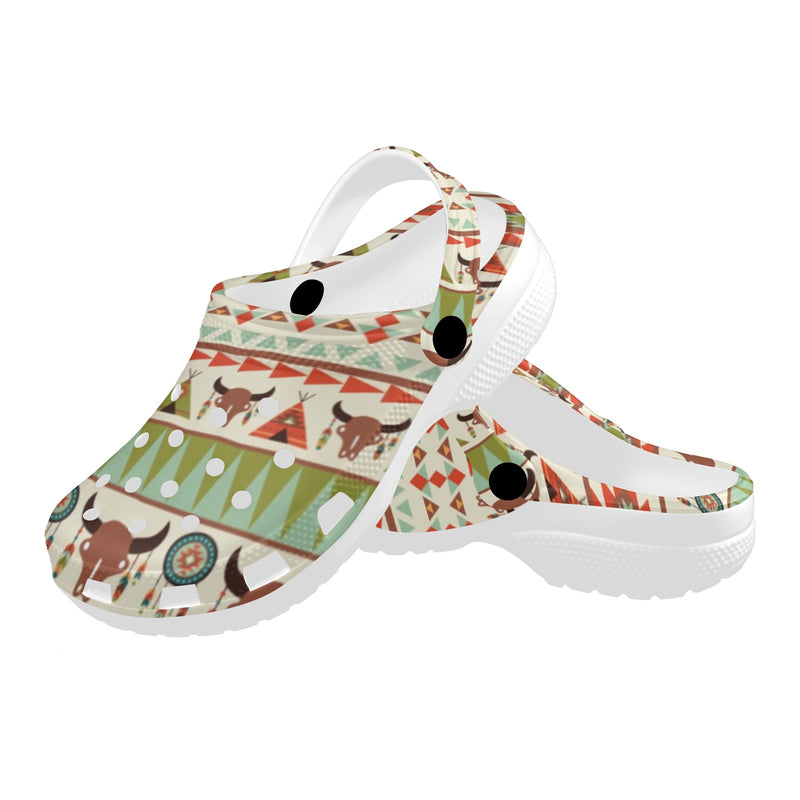 American indian Ethnic Pattern Unisex Clogs Shoes