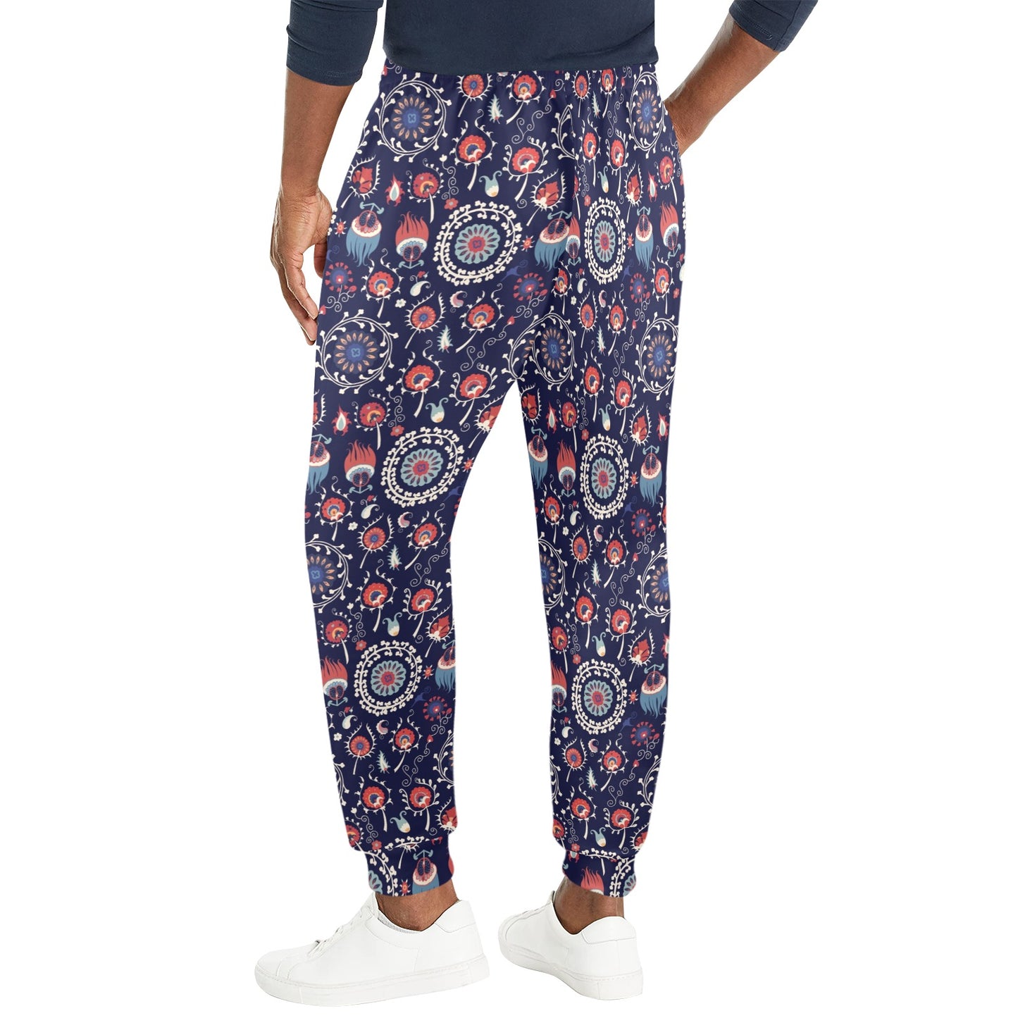 Suzani Print Design LKS305 Men's Casual Track Pants