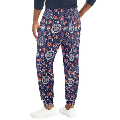 Suzani Print Design LKS305 Men's Casual Track Pants