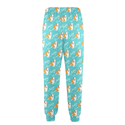 Bulldogs Pattern Print Design 05 Men's Casual Track Pants
