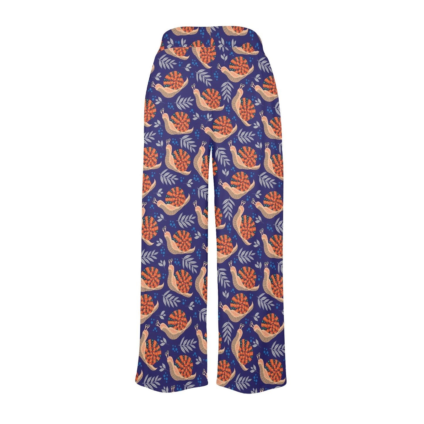 Snail Print Design LKS401 Women's Wide Leg Lounge Pants