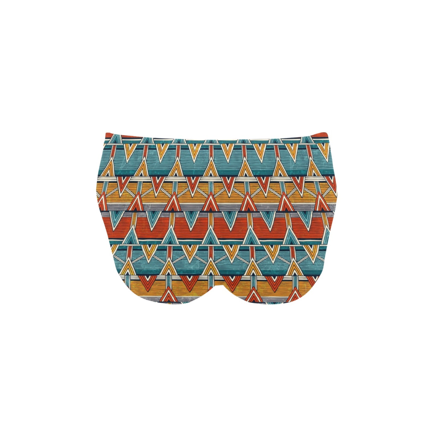 Kente Print African Design Themed Men's Swimming Briefs