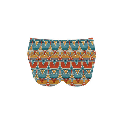 Kente Print African Design Themed Men's Swimming Briefs