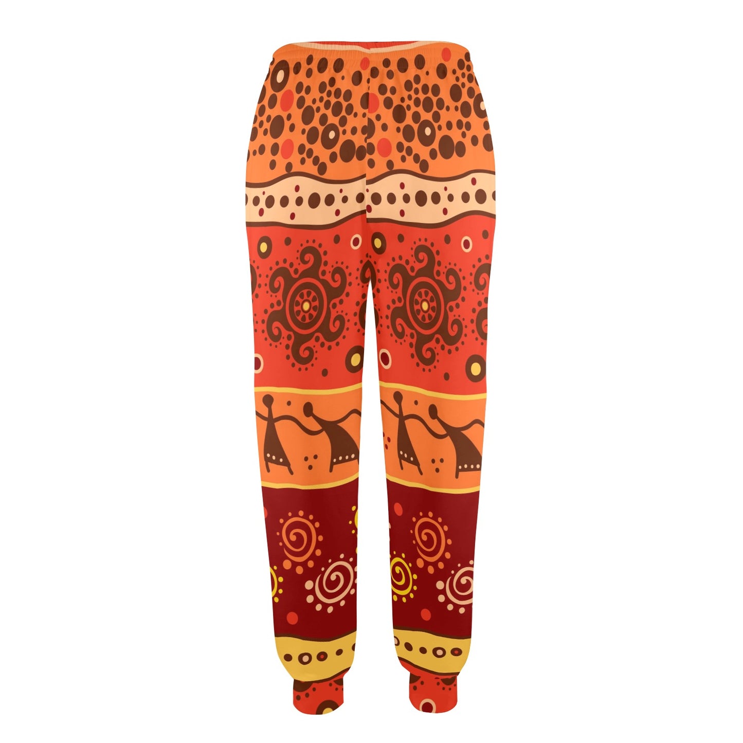 African Pattern Print Design 04 Women's Casual Track Pants