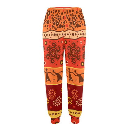 African Pattern Print Design 04 Women's Casual Track Pants