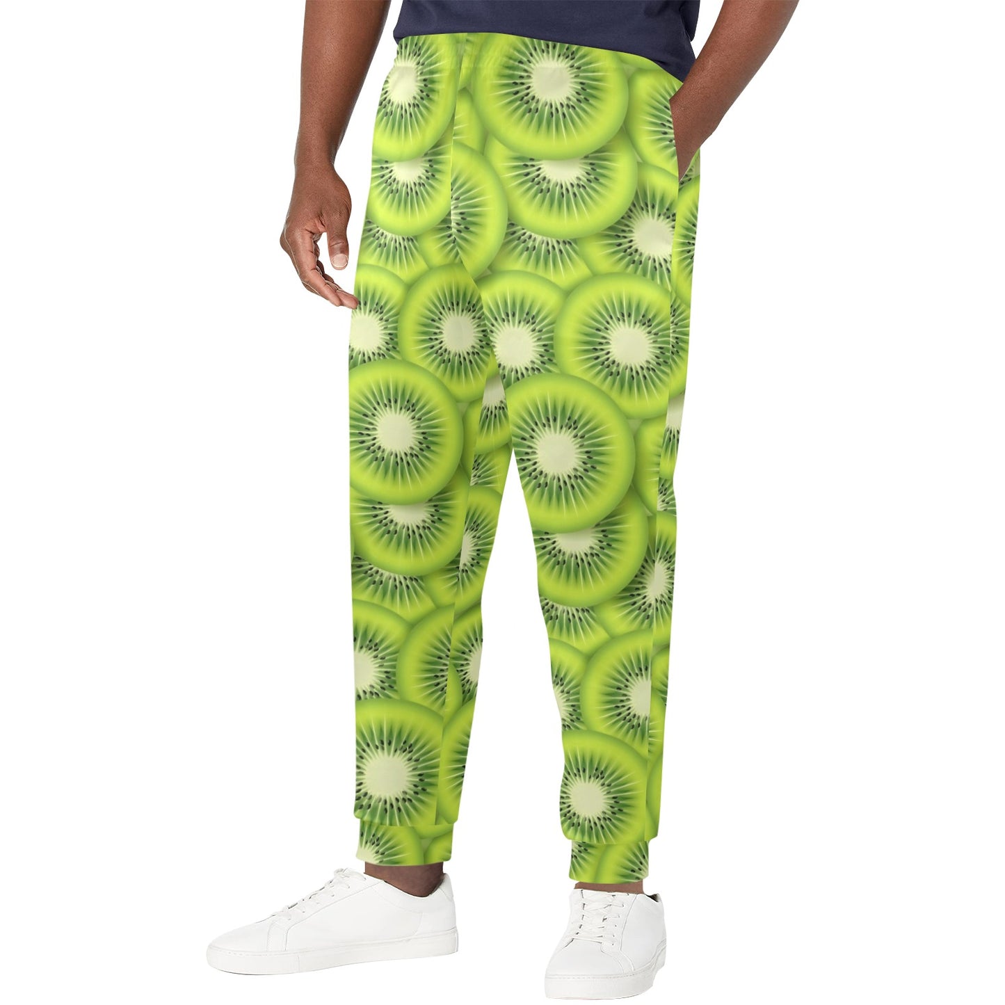 Kiwi Pattern Print Design KW01 Men's Casual Track Pants