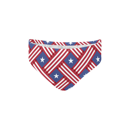 American flag Pattern Men's Swimming Briefs
