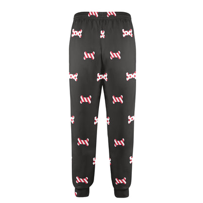 Dog Bone Pattern Print Design 04 Men's Casual Track Pants