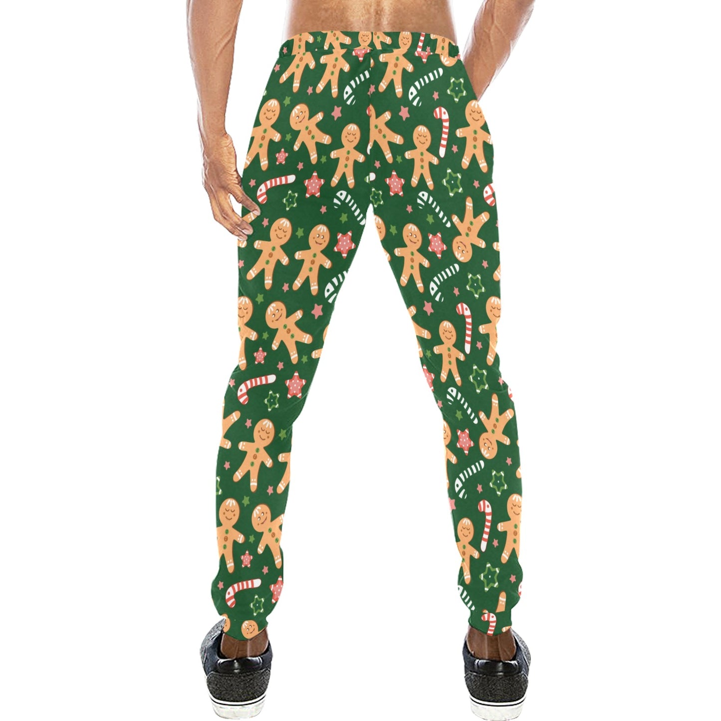 Gingerbread Pattern Print Design 04 Men's Sweatpants
